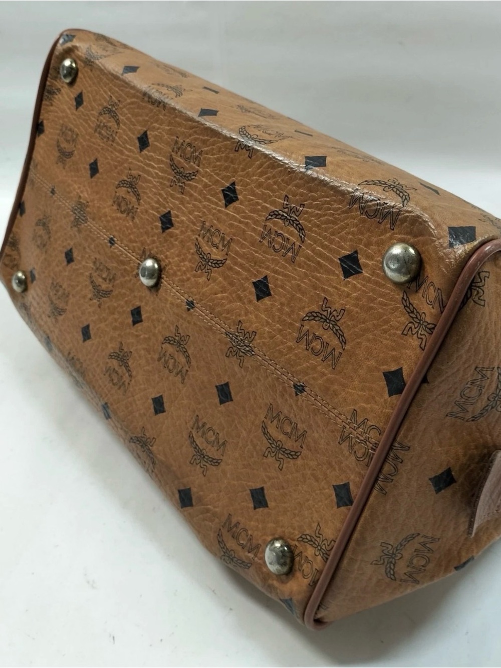 MCM Handbag Brown Leather - Picture 10 of 14